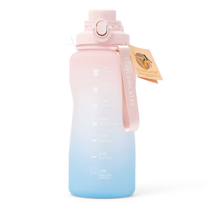 Blogilates 64oz Half Gallon Plastic Water Bottle - Blue Ombre