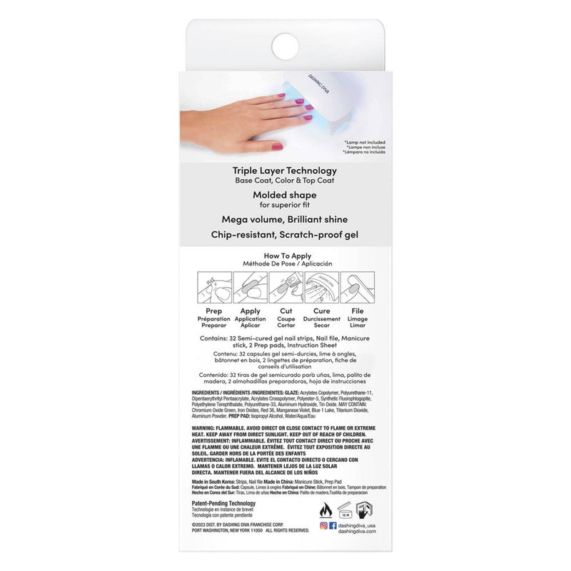 Dashing Diva Glaze Nail Art - Sangria Glaze - 32ct