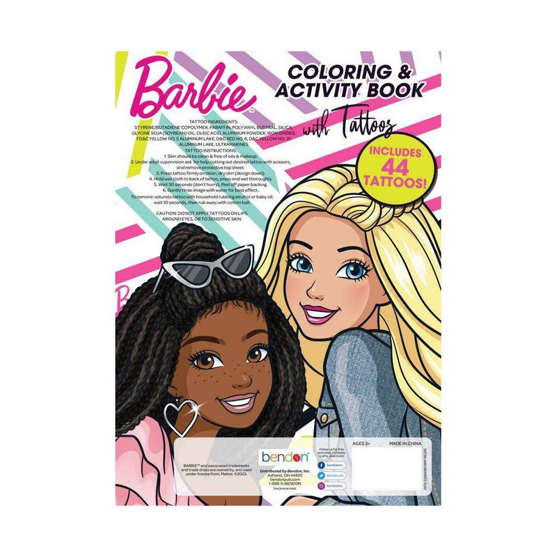 Barbie Coloring & Activity with Tattoos