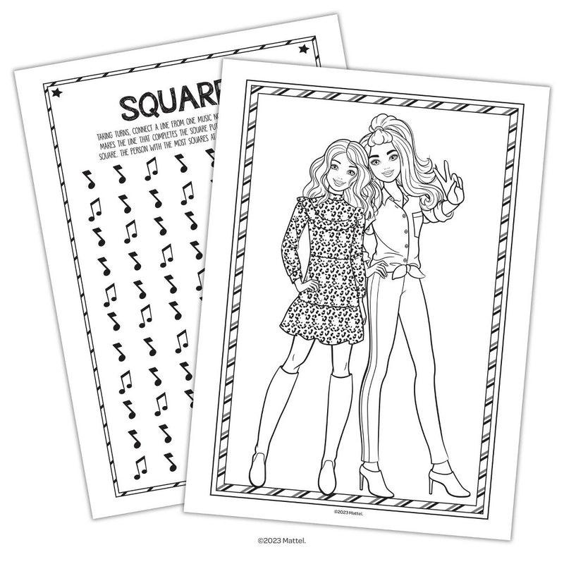 Barbie Coloring & Activity with Tattoos