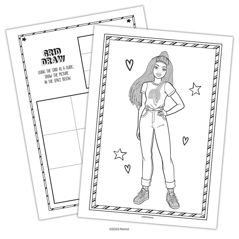 Barbie Coloring & Activity with Tattoos