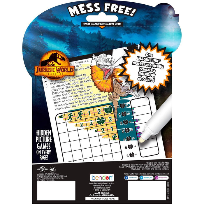 Jurassic World: Dominion Imagine Ink Book