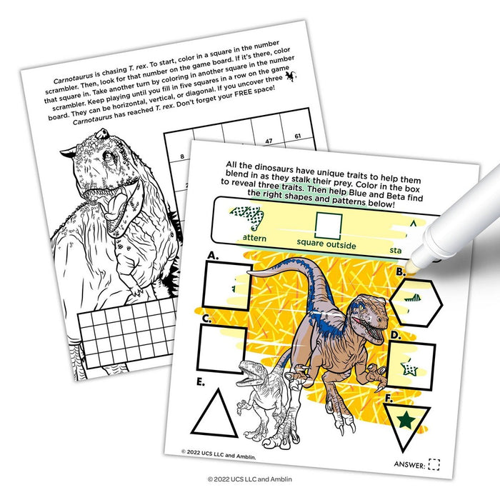 Jurassic World: Dominion Imagine Ink Book