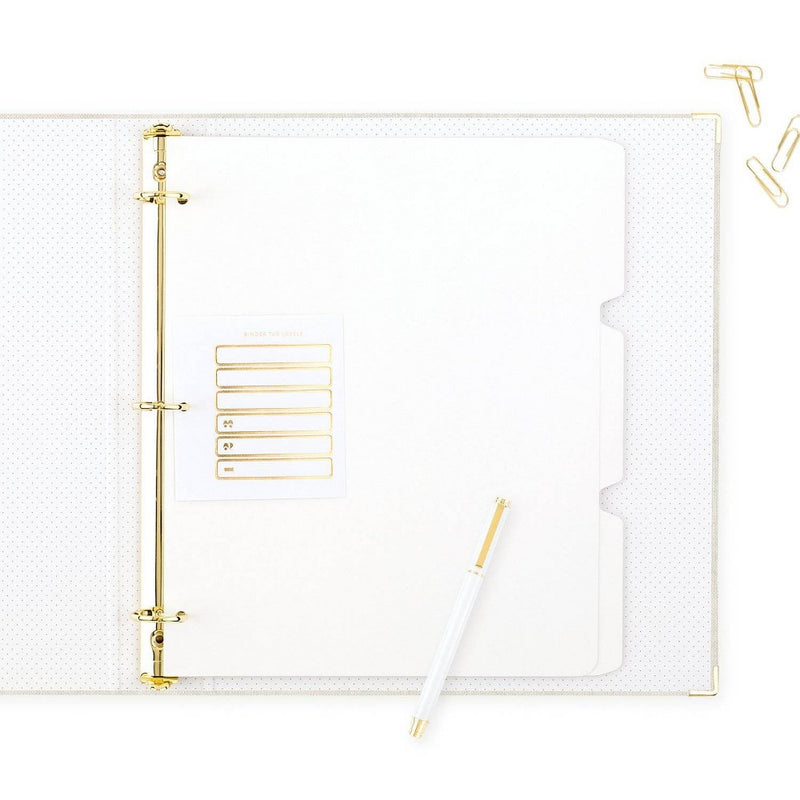 Sugar Paper Essentials 2pk Ballpoint Pen Black Ink White and Gold