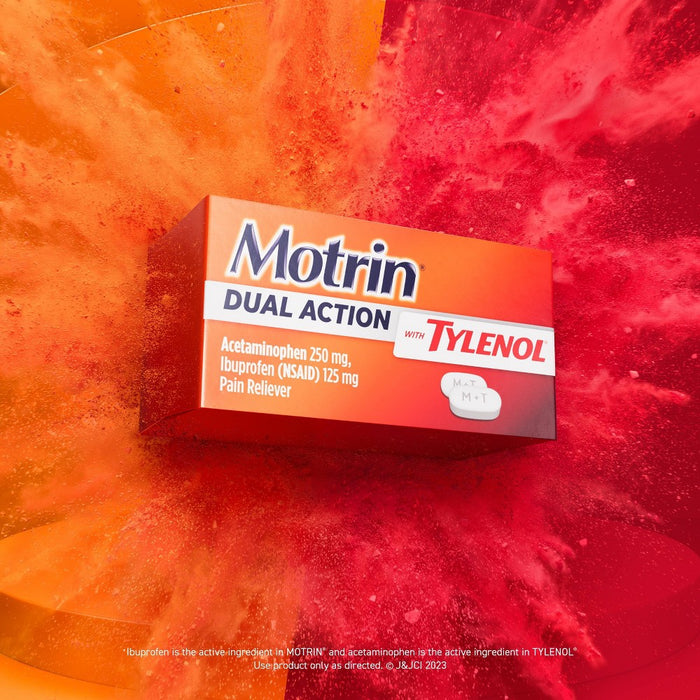 Motrin Acetaminophen Dual Action with Tylenol Pain Reliever - 80ct