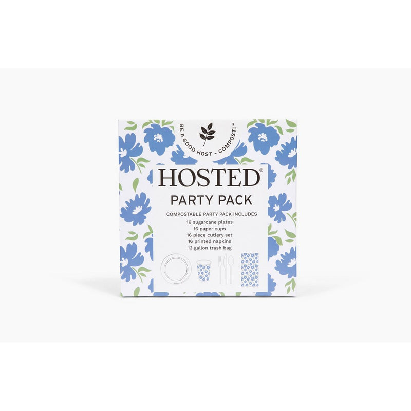 Hosted Party Pack Dinnerware Set - Floral - 97ct