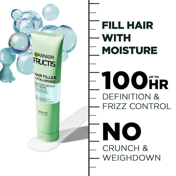 Garnier Fructis Hair Fillers Moisture Repair Leave In Cream for Curly Hair - 5 fl oz