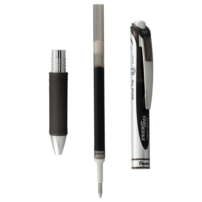 Pentel EnerGel 3pk Gel Pen Black ink with +1 refill