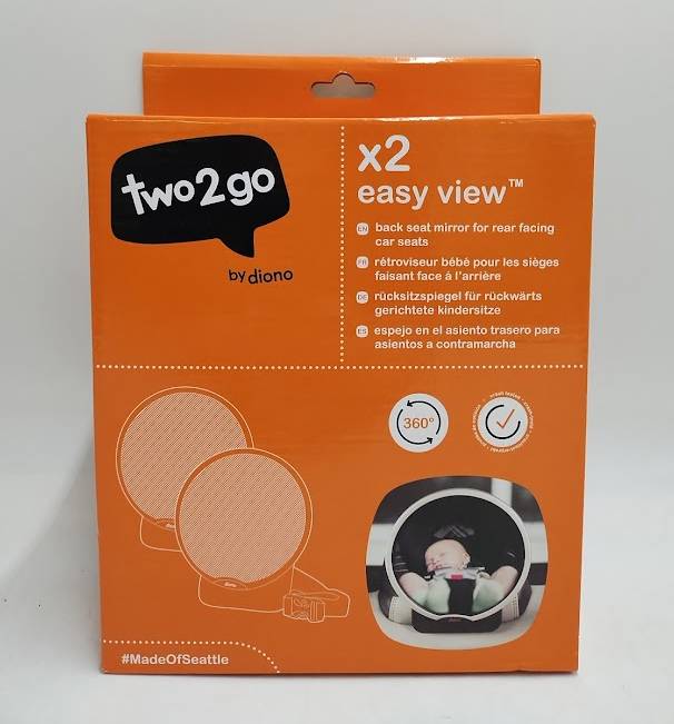 Diono Mirror Easy View - Silver - 2pk