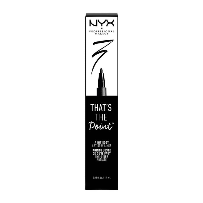 NYX Professional Makeup That's The Point Eyeliner - A Bit Edgy - Black - 0.03 fl oz