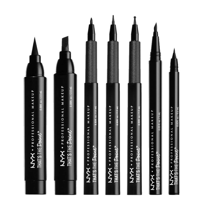 NYX Professional Makeup That's The Point Eyeliner - A Bit Edgy - Black - 0.03 fl oz