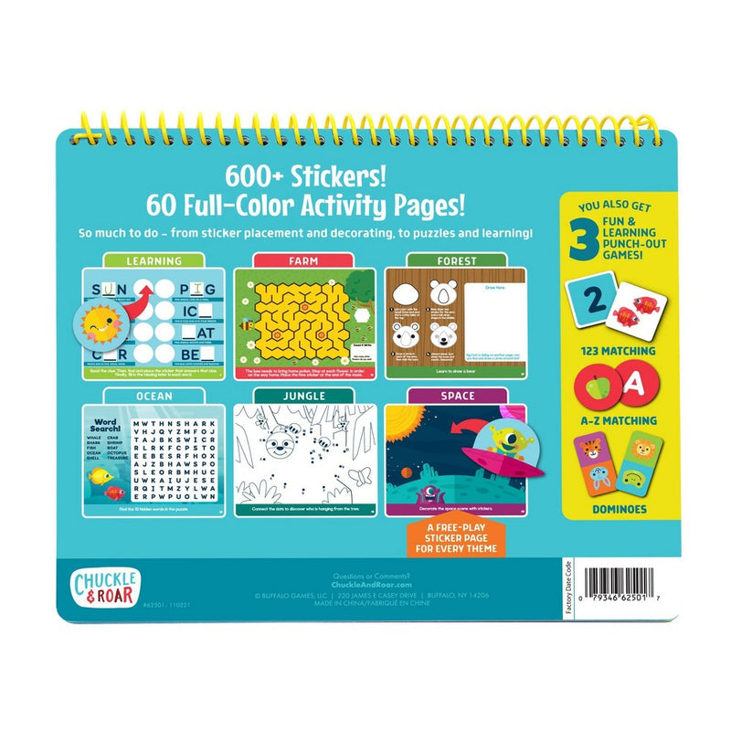 Ultimate Sticker Activity Book with 600+ Stickers - Chuckle & Roar