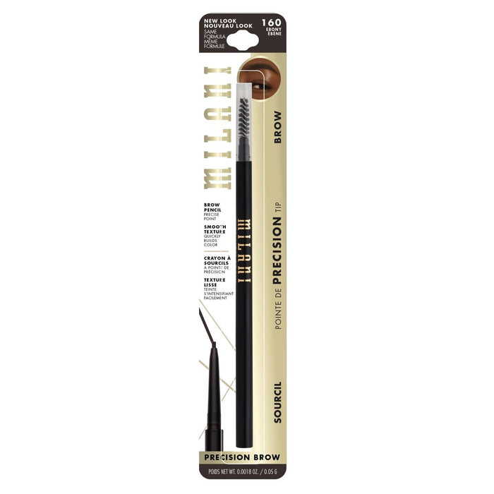 Milani Stay Put Precision Brow Pencil - Ebony 160 - 0.018oz