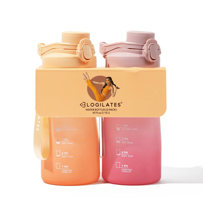 Blogilates 40oz 2pk Water Bottles - Citrus Haze