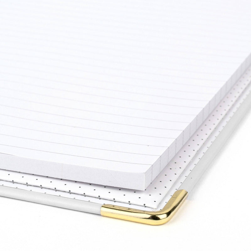 Sugar Paper Essentials Clipfolio Gray Stripe