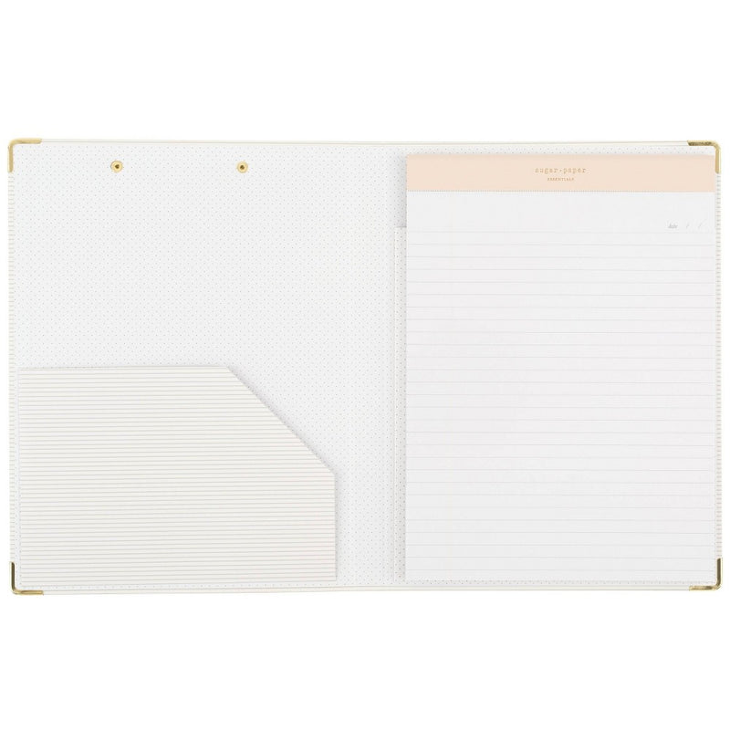 Sugar Paper Essentials Clipfolio Gray Stripe
