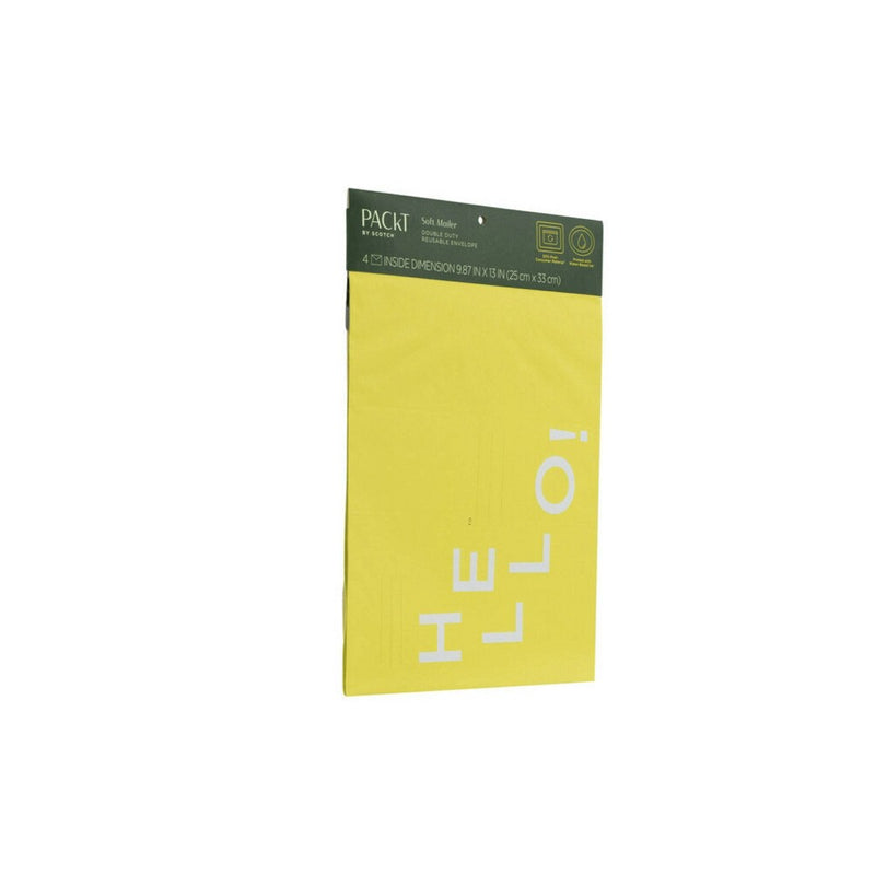 Scotch 4pk Packt Small Mailer Lime Green