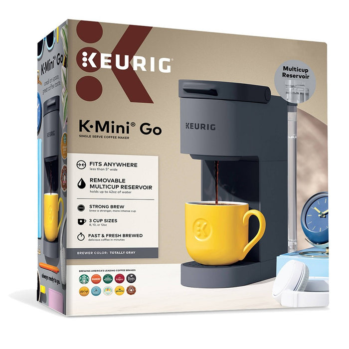 Keurig K-Mini Go Single-Serve K-Cup Pod Coffee Maker Gray