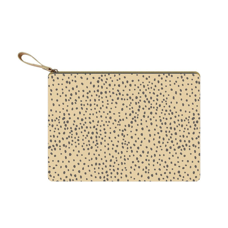 Blue Sky The Everygirl Zipper Pouch Tan