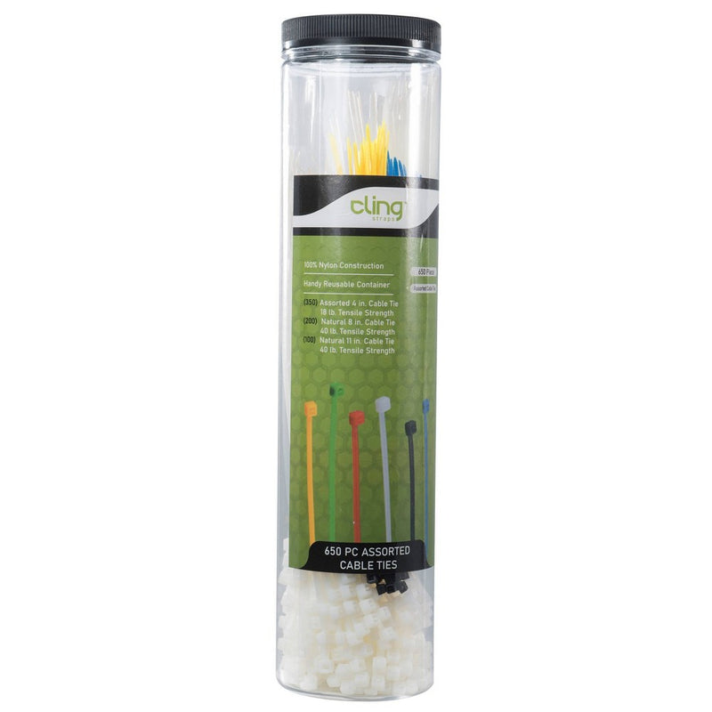 Cling 650-ct Assorted Nylon Cable Ties
