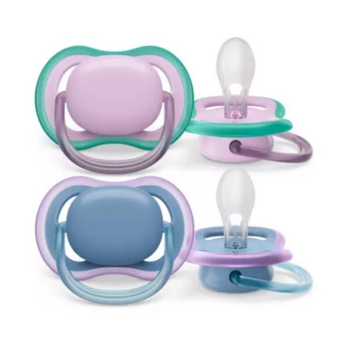 Avent Philips Ultra Air Pacifier 6-18 Months - Blue/Lilac - 2pk