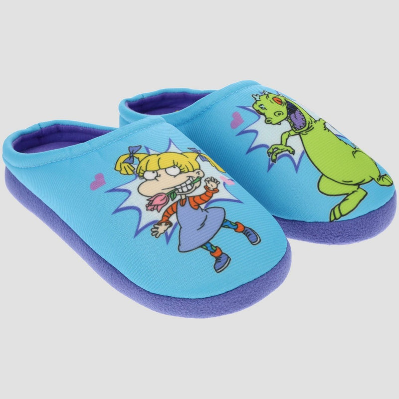 Girls' Rugrats NightGown with Slippers Pajama Set - Blue/White 6-6X