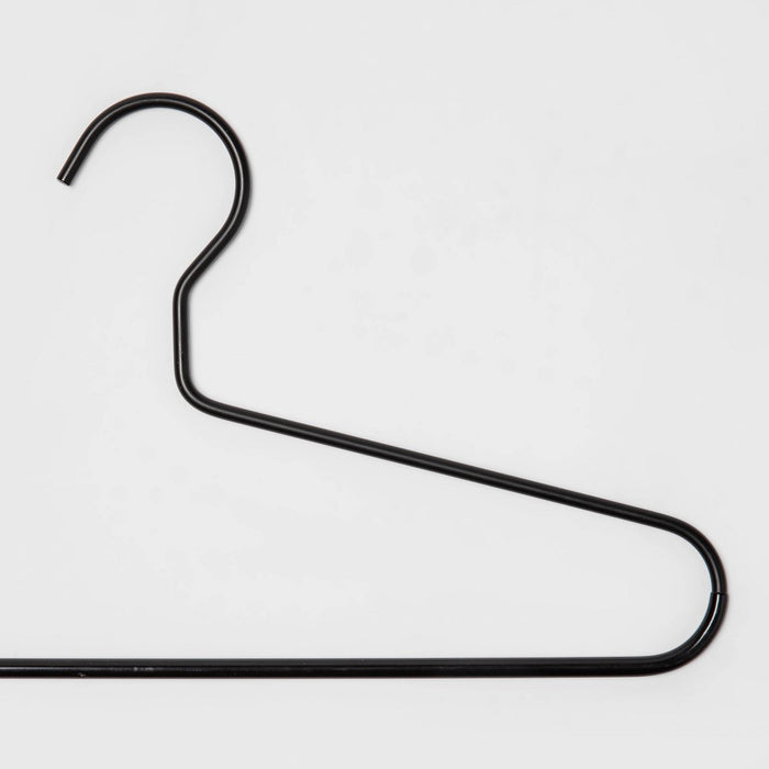 10pk Pant Hangers Black - Brightroom