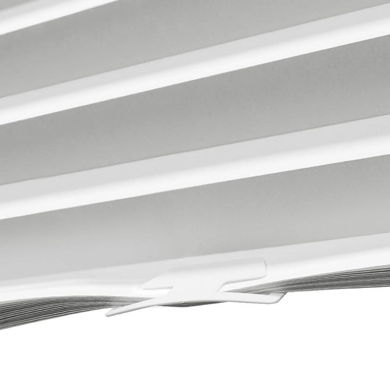 36"x72" Lumi Home Furnishings Light Filtering Pleated Paper Window Shade White (LOCAL PICKUP ONLY)