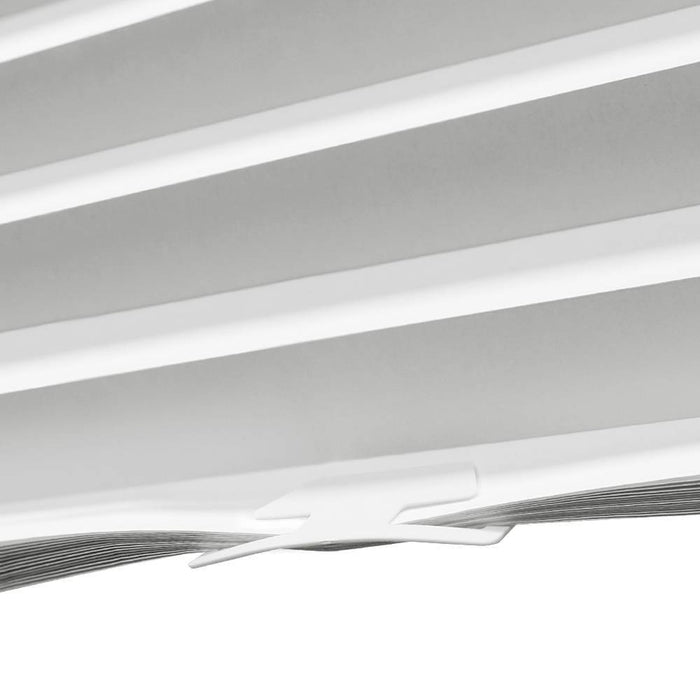 36"x72" Lumi Home Furnishings Light Filtering Pleated Paper Window Shade White