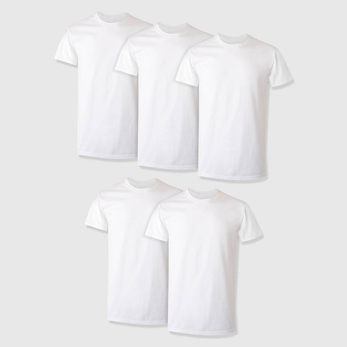 Hanes Premium Men's Short Sleeve Crewneck T-Shirt 5pk - White XL