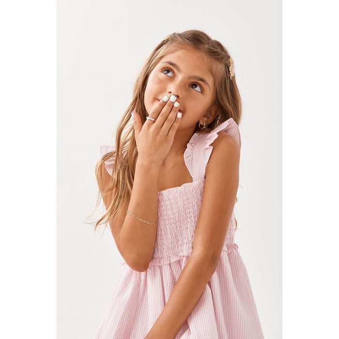 imPRESS Press-On Manicure Mini Fake Nails for Kids - French Pop - 20ct