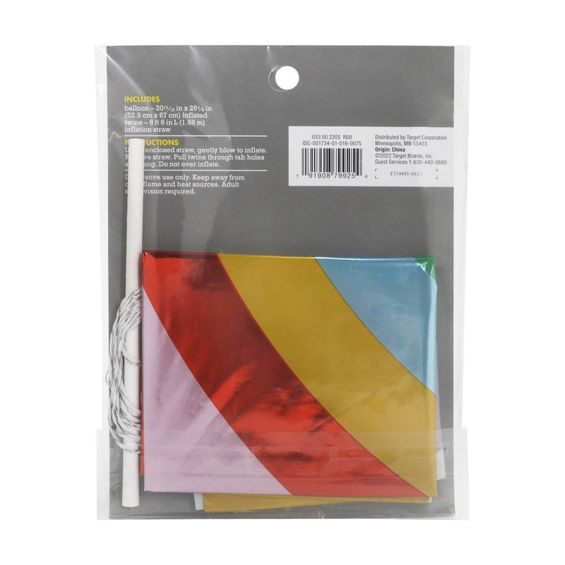 Rainbow Confetti Foil Balloon - Spritz