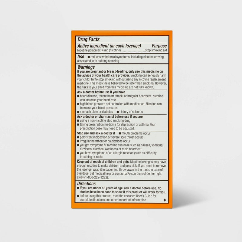 Nicotine 4mg Mini Lozenge - Citrus - 81ct - up & up