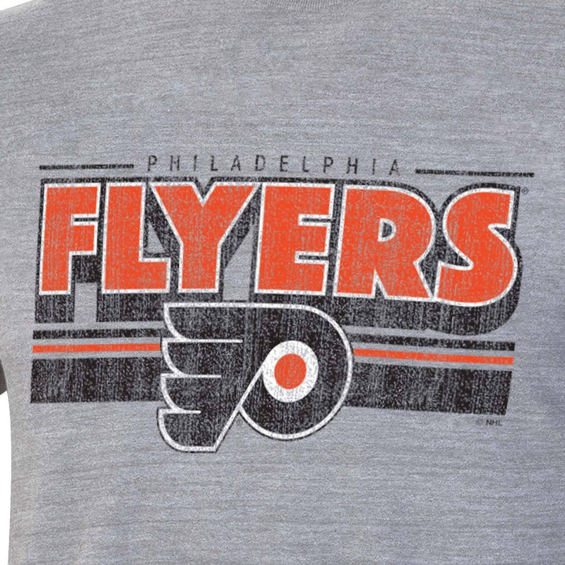 NHL Philadelphia Flyers Men's Short Sleeve Tri-Blend T-Shirt - L