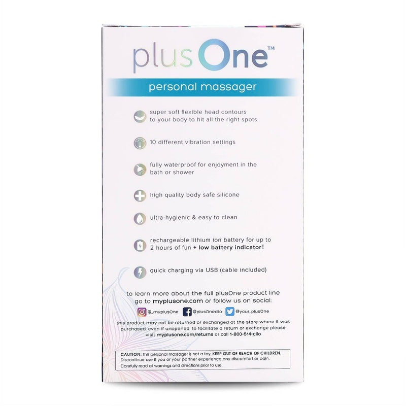 plusOne Rechargeable and Waterproof Vibrator