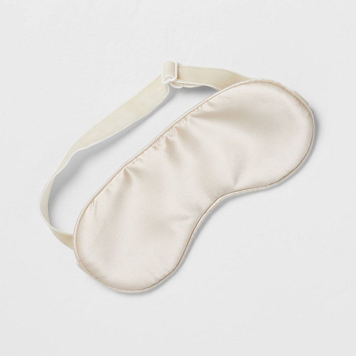 Solid Silk Eye Mask Natural - Casaluna