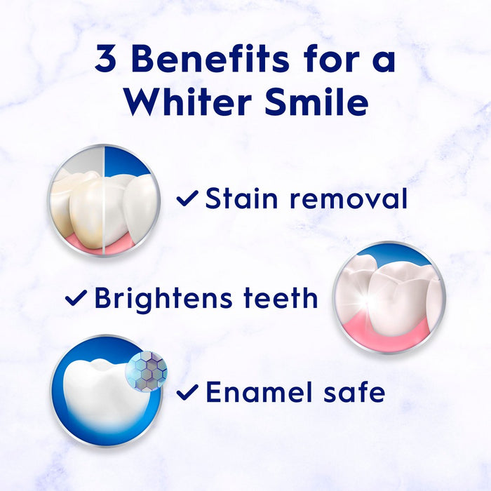 Crest 3D White Advanced Teeth Whitening Toothpaste, Radiant Mint - Trial Size - 2.4 oz