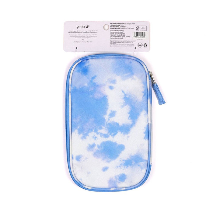Single Zip Pencil Organizer Powder Blue Tie Dye - Yoobi
