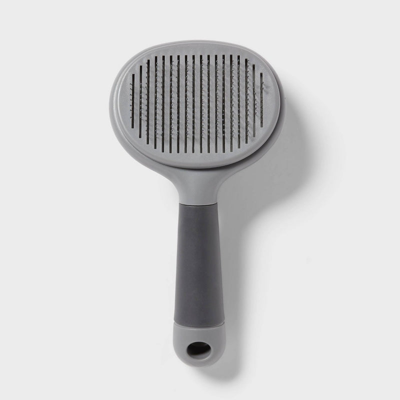 Self Clean Slicker Dog Brush Grooming Tool - M - up & up