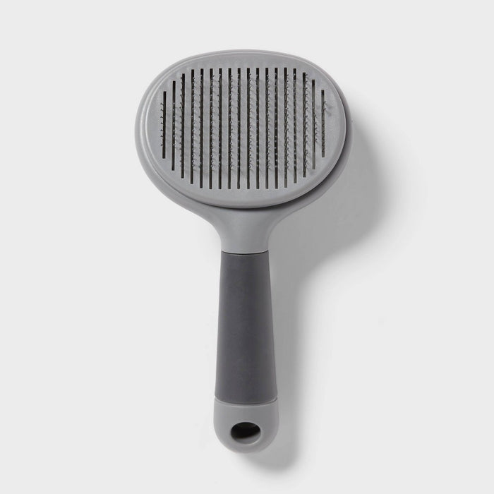 Self Clean Slicker Dog Brush Grooming Tool - M - up & up