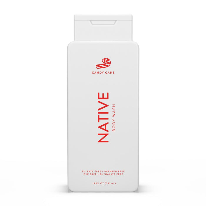 Native Body Wash - Limited Edition Holiday - Candy Cane - Sulfate Free - 18 fl oz