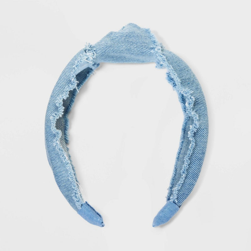 Girls' Denim Headband - art class Blue