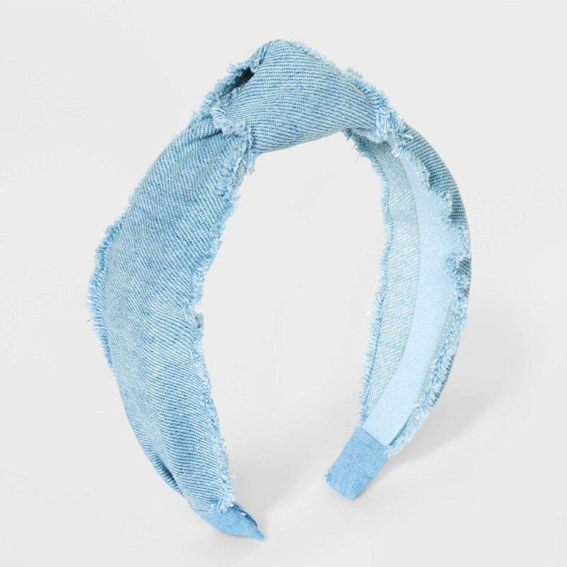 Girls' Denim Headband - art class Blue