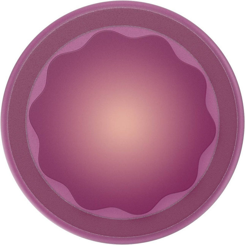 PopSockets Magnetic Phone GripwithMagSafe,MagneticAdapter RingIncluded - Molded Flower Red Wine Translucent
