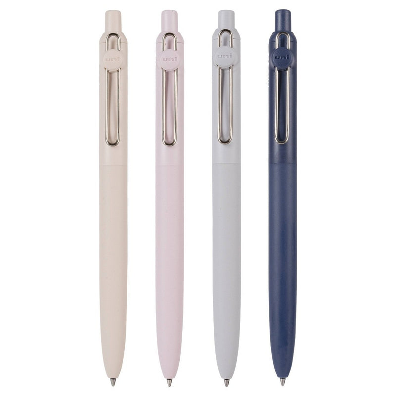 uniball 4pk Zento Gel Pen 0.7mm Medium Point Black Ink Muted Barrel