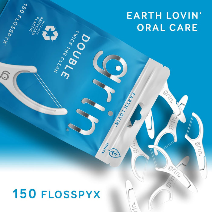 Grin Oral Care Double Floss Picks - 150ct