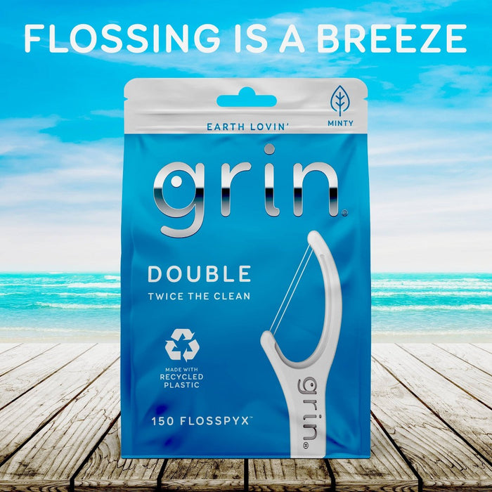 Grin Oral Care Double Floss Picks - 150ct
