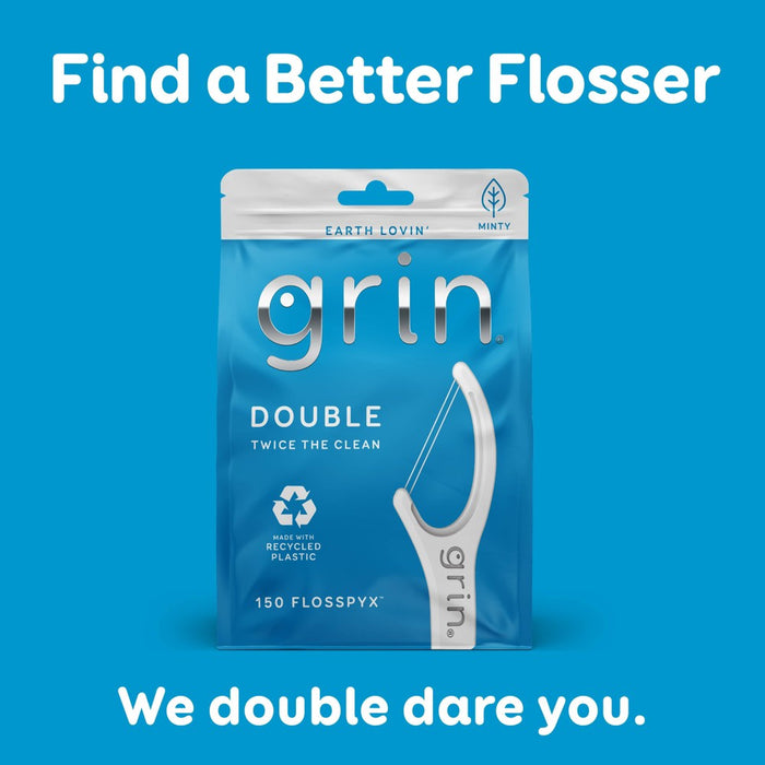 Grin Oral Care Double Floss Picks - 150ct