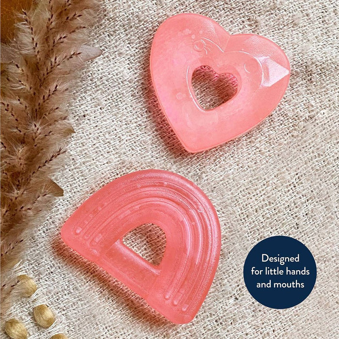 Itzy Ritzy Cutie Coolers Teether Set - Rainbow Love - 2pk