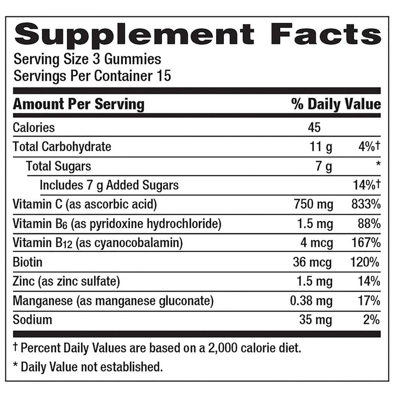 Emergen-C Vitamin C Immune Support Gummies - Orange, Tangerine & Raspberry - 45ct